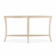 Michael Amini Malibu Crest Glass Top Console Table - Chardonnay