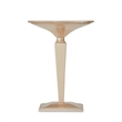 Michael Amini Malibu Crest Round Wood Pedestal Tea Table - Chardonnay