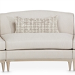 Michael Amini Malibu Crest 3-Piece Sofa - Pearl/Chardonnay
