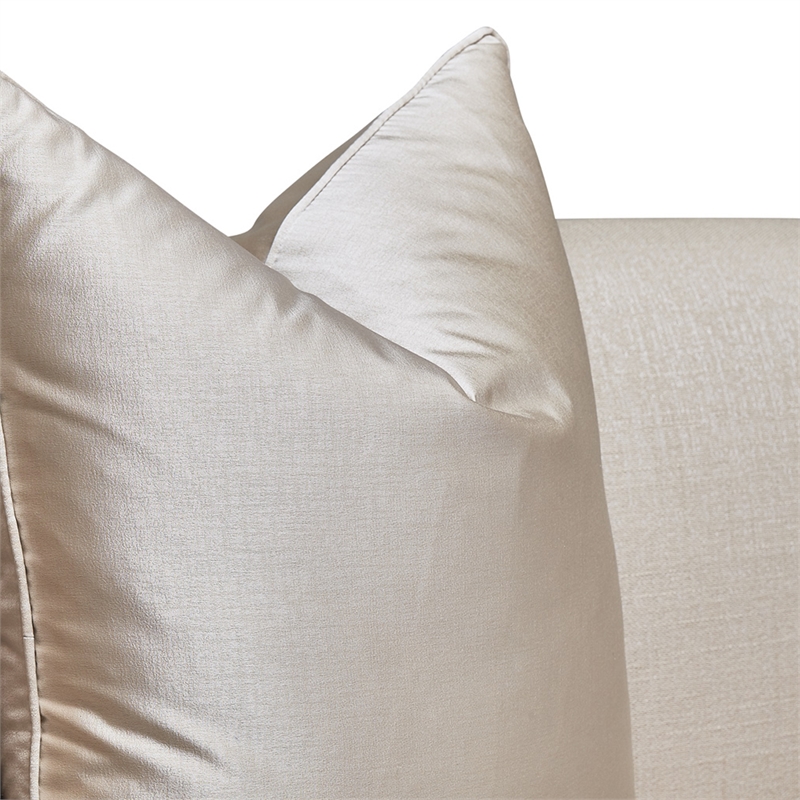 Michael Amini Malibu Crest 3-Piece Sofa - Pearl/Chardonnay