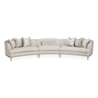 Michael Amini Malibu Crest 3-Piece Sofa - Pearl/Chardonnay