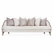 Michael Amini Malibu Crest Sofa - Cloud White/Chardonnay