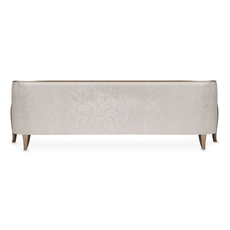 Michael Amini Malibu Crest Sofa - Cloud White/Chardonnay