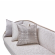 Michael Amini Malibu Crest Sofa - Cloud White/Chardonnay