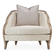 Michael Amini Malibu Crest Accent Chair - Cloud White/Chardonnay