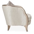 Michael Amini Malibu Crest Accent Chair - Cloud White/Chardonnay