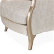 Michael Amini Malibu Crest Accent Chair - Cloud White/Chardonnay