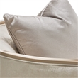 Michael Amini Malibu Crest Accent Chair - Cloud White/Chardonnay