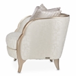 Michael Amini Malibu Crest Chair and Half - Cloud White/Chardonnay