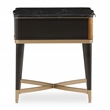Michael Amini Malibu Crest End Table - Crotch Mahogany