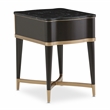 Michael Amini Malibu Crest End Table - Crotch Mahogany