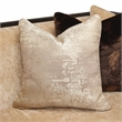 Michael Amini Malibu Crest Chenille Sofa - Honey/Dark Espresso
