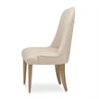 Michael Amini Malibu Crest Dining Side Chair - Set of 2 - Sahara/Burnished Gold
