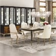 Michael Amini Malibu Crest Dining Side Chair - Set of 2 - Sahara/Burnished Gold
