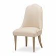 Michael Amini Malibu Crest Dining Side Chair - Set of 2 - Sahara/Burnished Gold