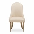 Michael Amini Malibu Crest Dining Side Chair - Set of 2 - Sahara/Burnished Gold
