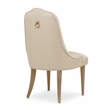 Michael Amini Malibu Crest Dining Side Chair - Set of 2 - Sahara/Burnished Gold