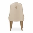 Michael Amini Malibu Crest Dining Side Chair - Set of 2 - Sahara/Burnished Gold