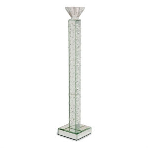 Michael Amini Montreal 21.75&quot Slender Crystal Candle Holder - Set of 6