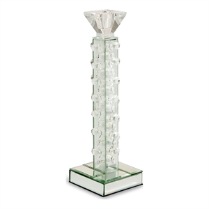 Michael Amini Montreal 13.75&quot Slender Crystal Candle Holder - Set of 6