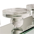 Michael Amini Montreal Rectangular Mirrored Glass Candelabra