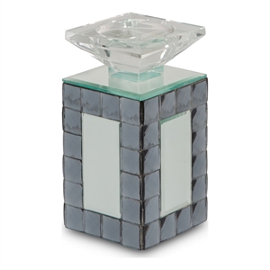 Michael Amini Montreal 8.25&quot Mirrored Candle Holder- Set of 6