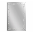 Michael Amini Montreal Rectangular Crystal Framed Wall Mirror With LED Lighting