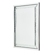 Michael Amini Montreal Rectangular Crystal Framed Wall Mirror With LED Lighting