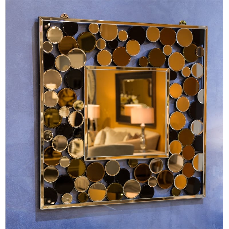 Michael Amini Montreal Mosaic Wall Accent Mirror