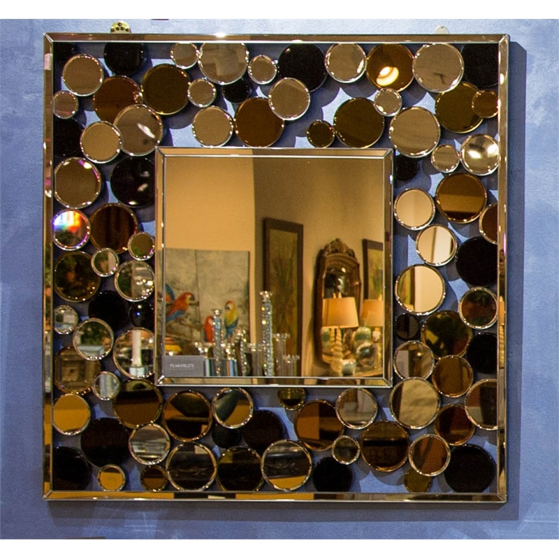 Michael Amini Montreal Mosaic Wall Accent Mirror