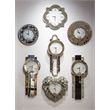 Michael Amini Montreal Mirrored Heart Shaped Wall Clock