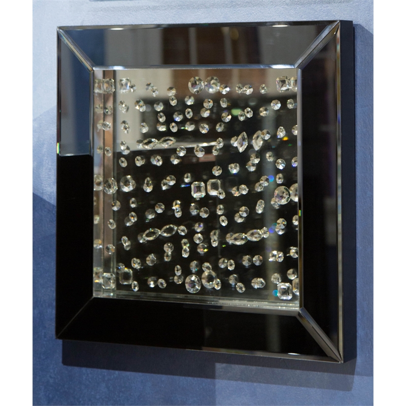 Michael Amini Montreal Mirrored Square Wall Decor