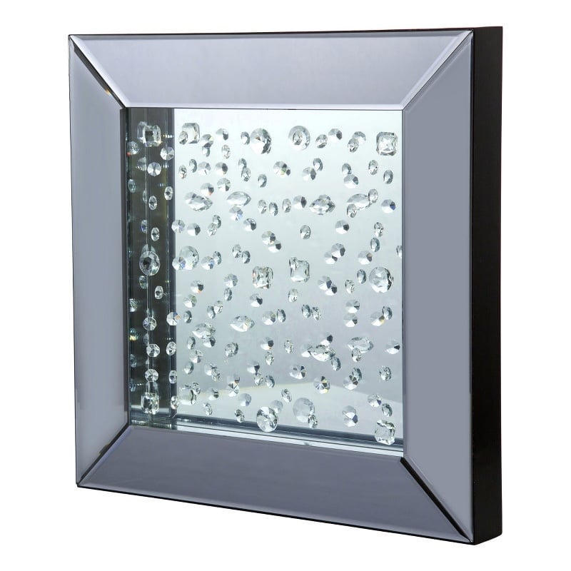 Michael Amini Montreal Mirrored Square Wall Decor