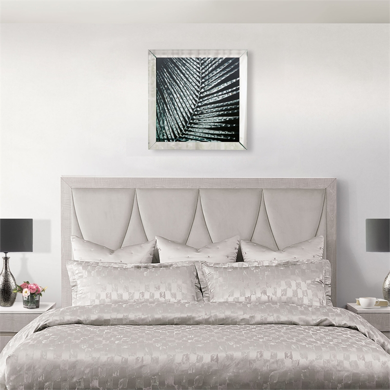 Michael Amini Montreal Crystal Leaf Wall Decor