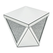 Michael Amini Montreal Mirrored Crystal End Table