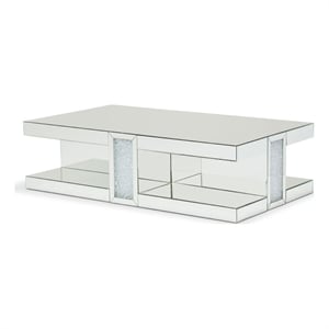 Michael Amini Montreal Rectangular Mirrored Cocktail Table