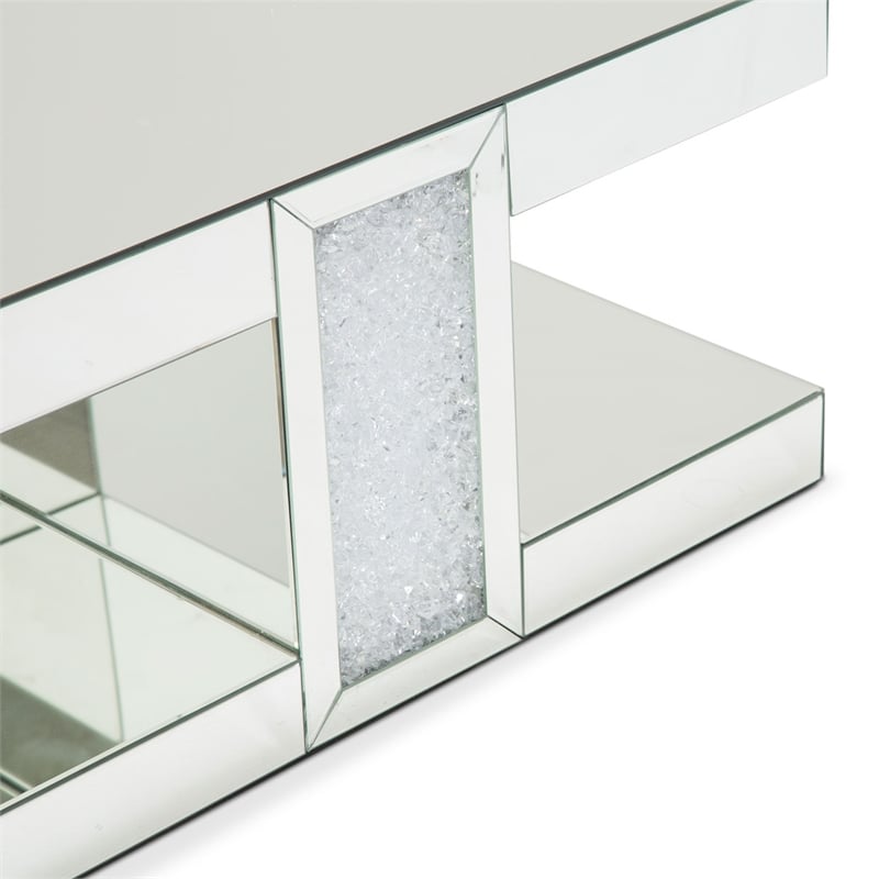 Michael Amini Montreal Rectangular Mirrored Cocktail Table