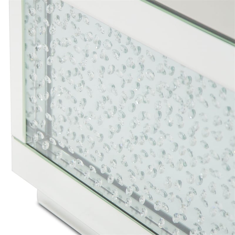 Michael Amini Montreal Rectangular Cocktail Table With Crystals