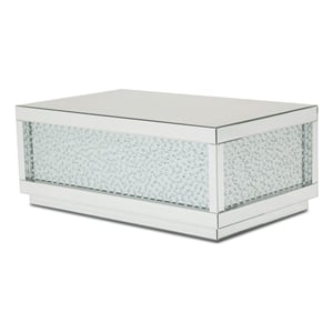 Michael Amini Montreal Rectangular Cocktail Table With Crystals