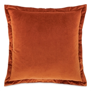 Michael Amini Conner 20&quot Velvet Throw Pillow - Paprika in Set of 2