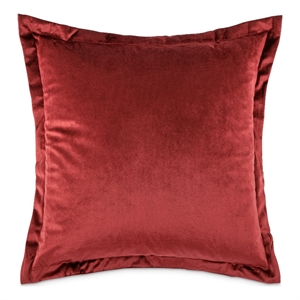 Michael Amini Conner 20&quot Velvet Throw Pillow - Sangria in Set of 2