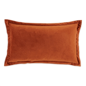 MICHAEL AMINI Conner 15x24&quot Velvet Accent Pillow in Paprika Orange Set of 2