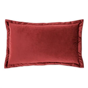 MICHAEL AMINI Conner 15x24&quot Velvet Accent Pillow in Sangria Red in Set of 2