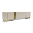 Michael Amini Lisbon Media Cabinet - Silken Matte Cream