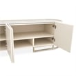 Michael Amini Lisbon Media Cabinet - Silken Matte Cream
