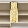 Michael Amini Lisbon Media Cabinet - Silken Matte Cream