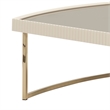 Michael Amini Lisbon Cocktail Table - Silken Matte Cream