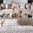 Michael Amini Lisbon Cocktail Table - Silken Matte Cream