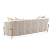 Michael Amini Lisbon Chenille Sofa - Opal/Gold