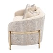 Michael Amini Lisbon Chenille Sofa - Opal/Gold